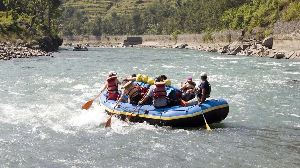 Rafting in Trushili