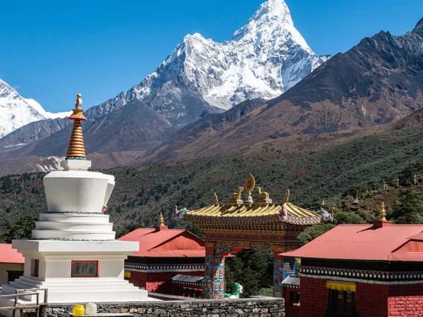 View Of Ama Dablam From Tenboche Monastery
